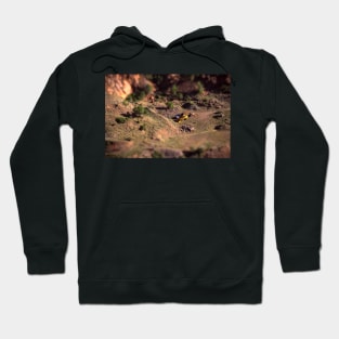 Picture of an Excavation Site With Tilt Shift Effect Hoodie